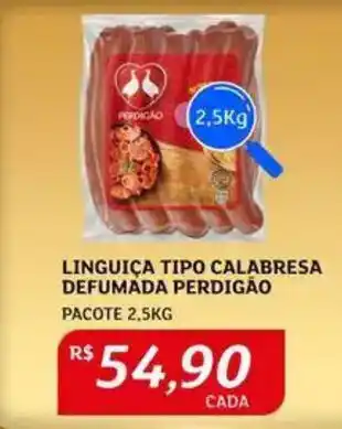 Assaí Atacadista Linguiça tipo calabresa defumada perdigão oferta