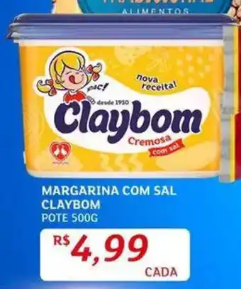 Assaí Atacadista Margarina com sal claybom pote oferta