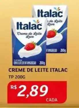 Assaí Atacadista Creme de leite italac oferta