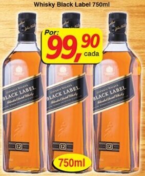 Whisky Black Label 750ml