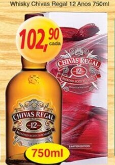 Supermercados Guanabara Whisky Chivas Regal 12 Anos 750ml oferta