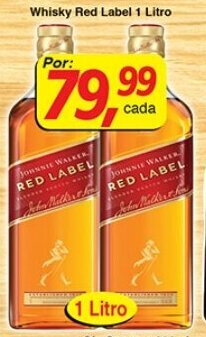 Supermercados Guanabara Whisky Red Label 1L oferta