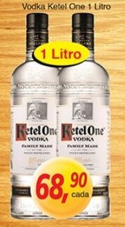 Supermercados Guanabara Vodka Ketel One 1L oferta