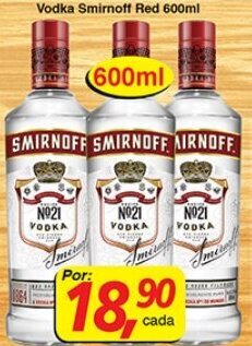 Supermercados Guanabara Vodka Smirnoff Red 600ml oferta