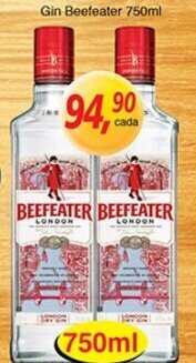 Supermercados Guanabara Gin Beefeater 750ml oferta