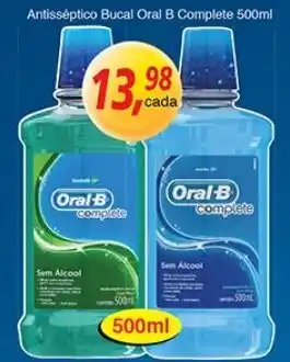 Supermercados Guanabara Antisseptico Bucal Oral-B Complete 500ml oferta