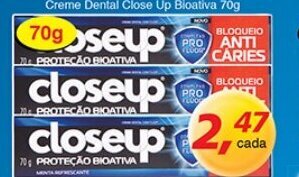 Supermercados Guanabara Creme Dental Close Up Bioativa 70g oferta