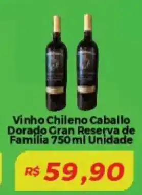 Mart Minas Vinho Chileno Caballo Dorado Gran Reserva de Familia Unidade oferta