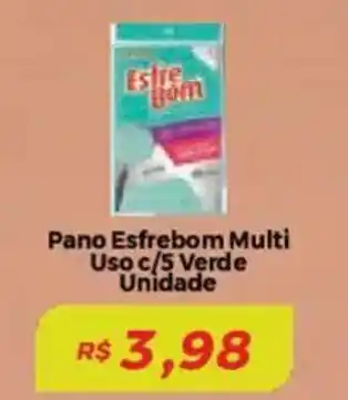 Mart Minas Pano Esfrebom Multi Uso c/5 Verde Unidade oferta