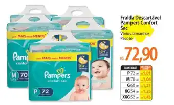 Atacadão Fralda Descartável Pampers Confort Sec oferta