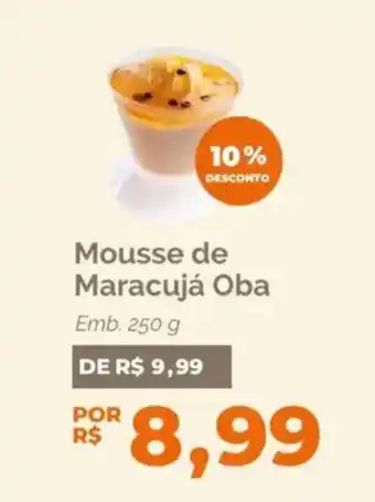 Oba Hortifruti Mousse de Maracujá Oba oferta