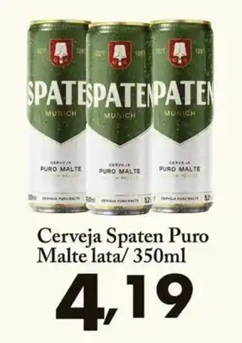 Confiança Supermercados Cerveja Spaten Puro Malte lata oferta