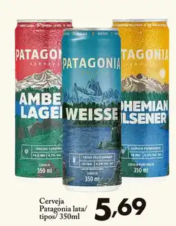 Confiança Supermercados Cerveja Patagonia lata/ tipos oferta