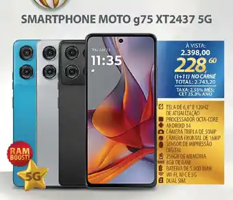 Lojas Cem Smartphone moto g75 xt2437 5g oferta