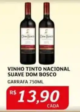 Assaí Atacadista Vinho tinto nacional suave dom bosco garrafa oferta