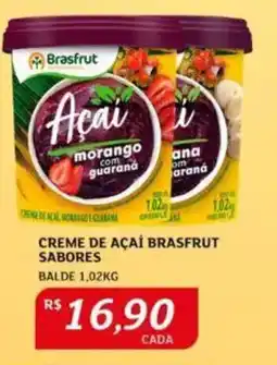 Assaí Atacadista Creme de açaí brasfrut sabores balde oferta