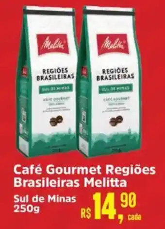 Supermercados Mateus Café Gourmet Regiões Brasileiras Melitta Sul de Minas oferta