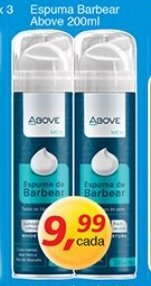 Supermercados Guanabara Espuma barbear Above 200ml oferta