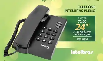 Lojas Cem Telefone intelbras pleno oferta