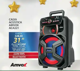 Lojas Cem Caixa acústica amvox aca221 oferta