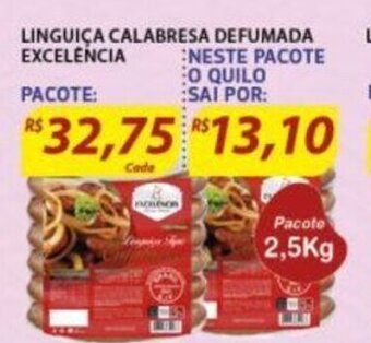 Assaí Atacadista Linguica Calabresa Defumada Excelencia 1kg oferta