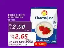 Assaí Atacadista Piracanjuba - creme de leite oferta