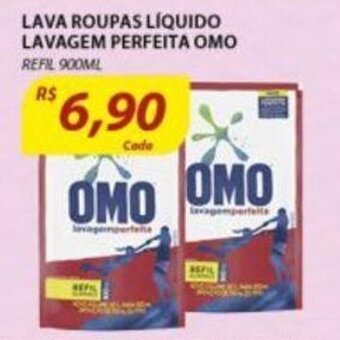 Assaí Atacadista Lava Roupas Liquido Lavagem Perfeita Omo 900ml oferta