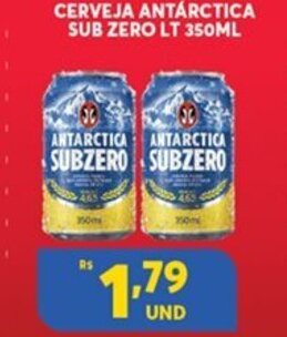 Atacadão Centro Sul Cerveja Antarctica Sub Zero LT 350ml oferta