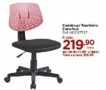 Carrefour Cadeira p/ Escritoria Carrefour oferta