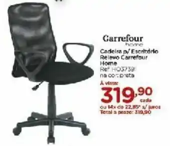 Carrefour Cadeira p/ Escritorio Relevo Carrefour Home oferta