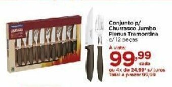 Carrefour Conjunto p/ Churrasco Jumbo Plenus Tramontina c/ 12 pecas oferta