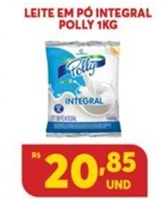 Atacadão Centro Sul Leite em po Integral Polly 1kg oferta