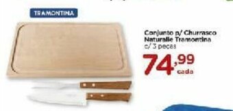 Conjunto p/ Churrasco Naturalle Tramontina c/3 pecas