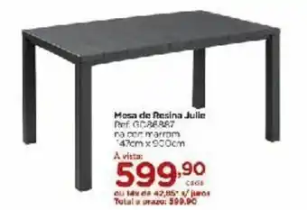 Carrefour Mesa de resina Julie oferta