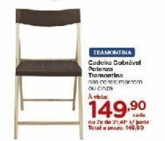 Carrefour Cadeira Dobravel Potenza Tramontina oferta
