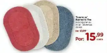 Carrefour Tapete p/ Banheiro Tex oferta