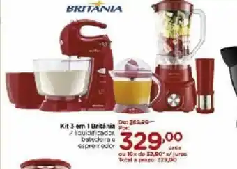 Carrefour Kit 3 em 1 Britania oferta