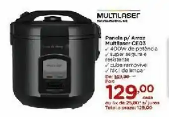 Carrefour Panela p/ Arroz Multilaser CE03 oferta