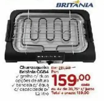 Carrefour Churrasqueira Britania CG84 oferta