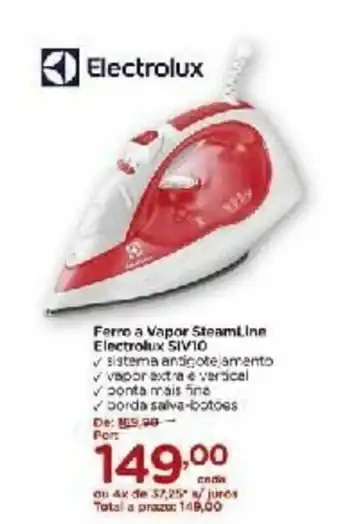 Ferro a Vapor Steamline Electrolux