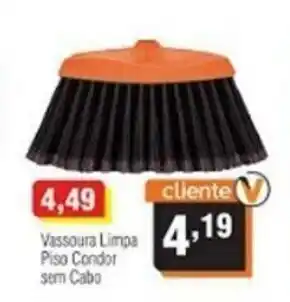 Vassoura Limpa Piso Condor sem Cabo