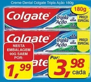 Supermercados Guanabara Creme Dental Colgate Tripla Acao 180g oferta