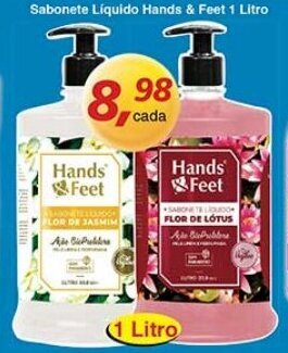 Supermercados Guanabara Sabonete Liquido Hands & Feet 1L oferta
