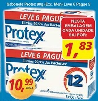Supermercados Guanabara Sabonete Protex 90g (Exc. Men) Leve 6 pague 5 oferta