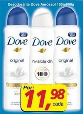Supermercados Guanabara Desodorante Dove Aerosol 150ml/89g oferta