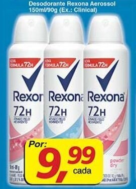 Supermercados Guanabara Desodorante Rexona Aerosol 150ml/90g oferta