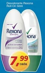 Supermercados Guanabara Desodorante Rexona Roll on 50ml oferta