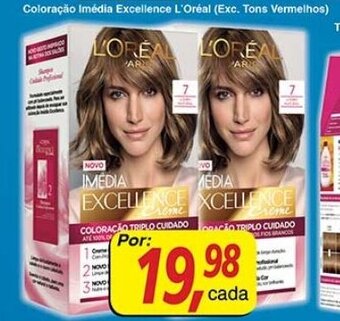 Supermercados Guanabara Coloracao Imedia Excellence L'Oreal (Exc. Tons Vermelhos) oferta