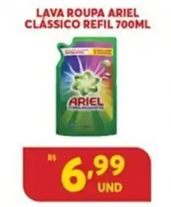 Atacadão Centro Sul Lava Roupa Ariel Classico Refil 700ml oferta