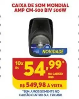 Atacadão Centro Sul Caixa de Som Mondial oferta